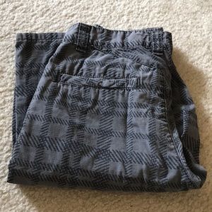 Boys shorts dark plaid, light weight, size 27”/12